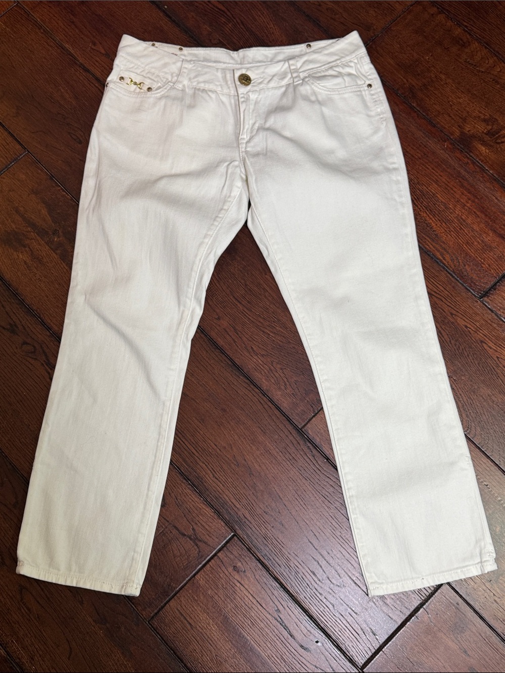 Red by Marc Ecko White Asscher Straight-Leg equestrian Women's Jeans - 29